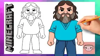 How To Draw Steve from Minecraft Movie | Jack Black | Easy Drawing Tutorial