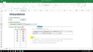 Quickly Interpolation by Excel