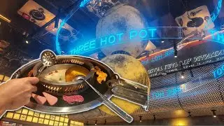 THREE-HOT-POT & BBQ - Outer Space Themed Korean BBQ/ Hotpot in NYC!