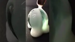 Flocking a marble 🔮 #flocking #marble #artprocess