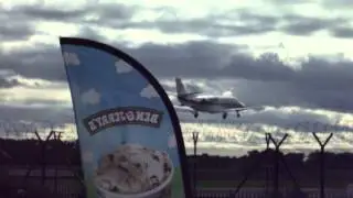 Bizz Jet YU-SPA  Arring In To Manchester Airport On The 05/10/2013