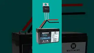battery 24v to 12v converter  //24v to 12v converter circuit diagram #shortvideo