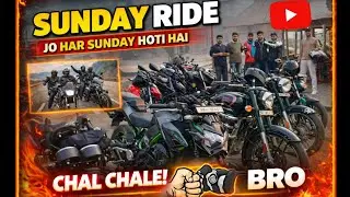 Sunday Ride Vlog 🏍️ | Friends ke Saath Group Bike Ride | Full Masti 😍
