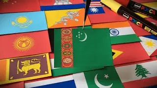 Turkmenistan 🇹🇲 | Flag Drawing