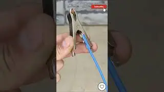 How to use alligator clip🐊 ⁉️ #cable #electronic
