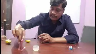 नींबू अम्ल या  क्षार लिटमस पेपर से चेक करें | Nimbu litmus paper experiment acid and base experiment