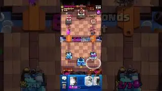 Playing clash Royale 