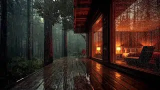 Gentle Forest Rain at Night | Thunder Sounds for Deep Sleep