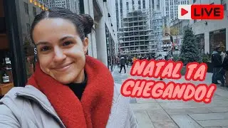 🔴 NYC LIVE: Andando por Midtown Manhattan em um Domingo de Frio | Eduda