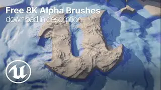Painting landscapes with alpha brushes in Unreal engine - (FREE DOWNLOAD)