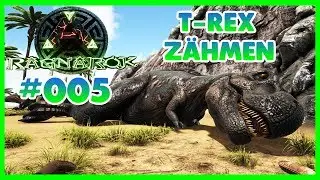 Let's Play Ark build a Village T-Rex z&auml;hmen!