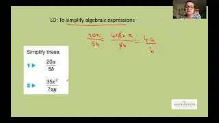 Simplifying algebraic expressions, 1