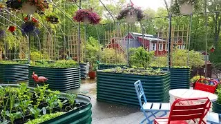 Raised Bed, Low Maintenance, Vegetable Garden, Enclosed, Automated, Screened, Fully Protected Part22