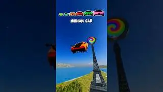 🌟Tiny Car Jump the Portal&hellip; and GROWS to IMPOSSIBLE SIZE! #shorts #beamngdrive