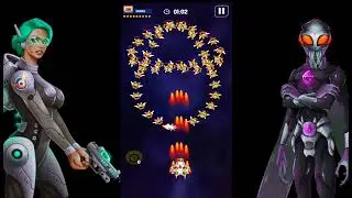 Space shooter - Galaxy attack_Level 1 to 5 game play walkthrough