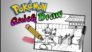 Pokemon Quick Draw #15 Celebi and Medicham for AsterJ and RobbenVaart