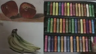 Oil Pastel Review: Camel Kokuyo Oil Pastels 50 shades | Saminspire