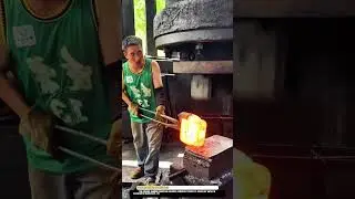 Forging Hammer Worktool for Shaping Hot Metal in Blacksmith Workshop