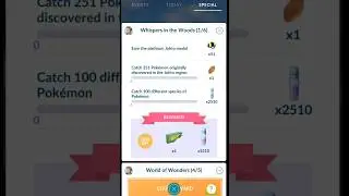 i got 😍 Whispers in the Woods 5💲 Special Research Ticket in Pokemon Go | #Shorts #PokemonGo #pokemon