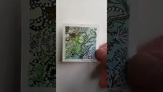 A new challenge - tiny paintings #100tinytreasures #abstractart #artbytihyowe #painting