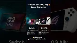 Switch 2 VS Xbox Rog Ally X #xbox #nintendo #nintendoswitch #switch #switch2 #trending #shorts