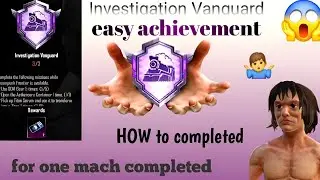 investigation vanguard achievement |investigation vanguard achievement pubg mobile