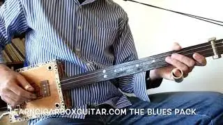 LearnCigarBoxGuitar.com archive. 3 string slide blues course #20