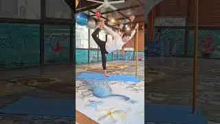 Yoga using Stick