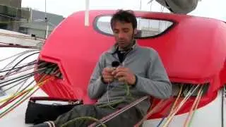 Portrait du Team du maxi80 Prince de Bretagne skipp&eacute; par Lionel Lemonchois