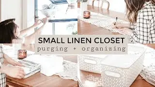LINEN CLOSET ORGANIZATION & DECLUTTER | Minimalist Linen Closet Essentials