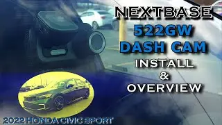 Установка и обзор видеорегистратора Nextbase 522GW в моем Honda Civic Sport 11-го поколения 2022 года!