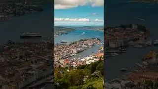 Bergen's best view? #norway #bergen #travel #explore #timelapse #hiking #relaxing #4k