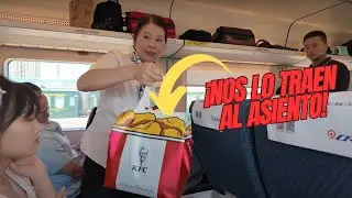 Pido COMIDA a domicilio a bordo de un TREN BALA en CHINA 🇨🇳  | Hangzhou