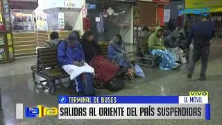 Cochabamba mantiene suspendidos los viajes hacia el oriente por bloqueos