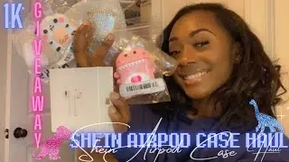 SHEIN AIRPOD CASE HAUL | 1k SUBSCRIBER GIVEAWAY
