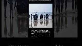One Dead_ 20 Rescued As Tourist Boat Capsizes Off Goa Coast