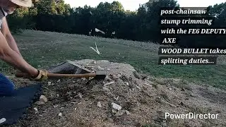 FE6 DEPUTY axe AND WOOD BULLET axe WORK A STUMP
