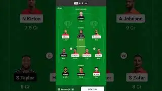 ICC CWC League 2 ODI l CAN vs USA Dream11 Team #CANvsUSA #shortsfeed #cricket #2024 #shorts #glteam