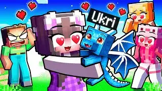 Als BABY-DRACHE Mädchen rizzen in Minecraft!!