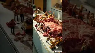 🔥The Griller 🥩#miniature #ai #cute #viralvideo