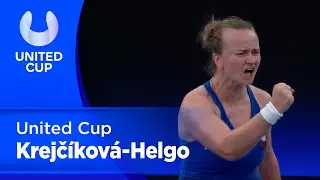 United Cup: Barbora Krejč&iacute;kov&aacute; (CZE) - Malene Helgo (NOR)