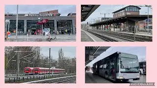 Bahnhof Hamburg-Bergedorf Busanlage sowie S-Bahnen und DB Fernverkehr/G&uuml;terzug - Top Qualit&auml;t
