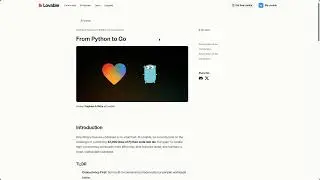 Blog Post Review - Lovable : Moving from Python to Go