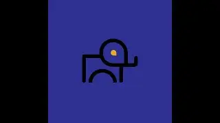 Minimal logo design elephant