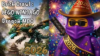 🔴 Brick Crawl LEGO NINJAGO Dragon MOC Live Build-together NYE 2025