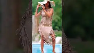 Fringes dress bohemian chic cut out and braided