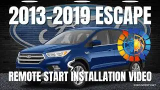 2013 thru 2019 Ford Escape Remote Starter Installation #fordescape #remotestarters