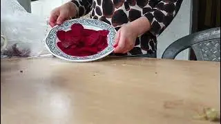 Beetroot cutting and drying 🌰🔪🔪