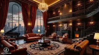Gentle Jazz Music in Cozy Living Room -  Evening Jazz for Relaxation, Stress Relief, and Better Sle