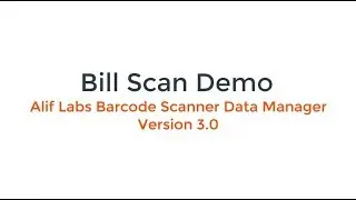 Bill Scan Demo